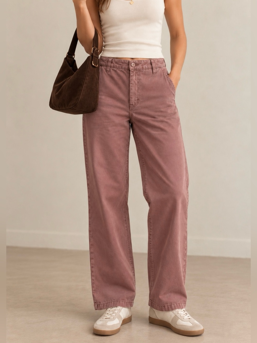 Aritzia Sunday Best Jaden High-Waisted Chino Pants - Size 6